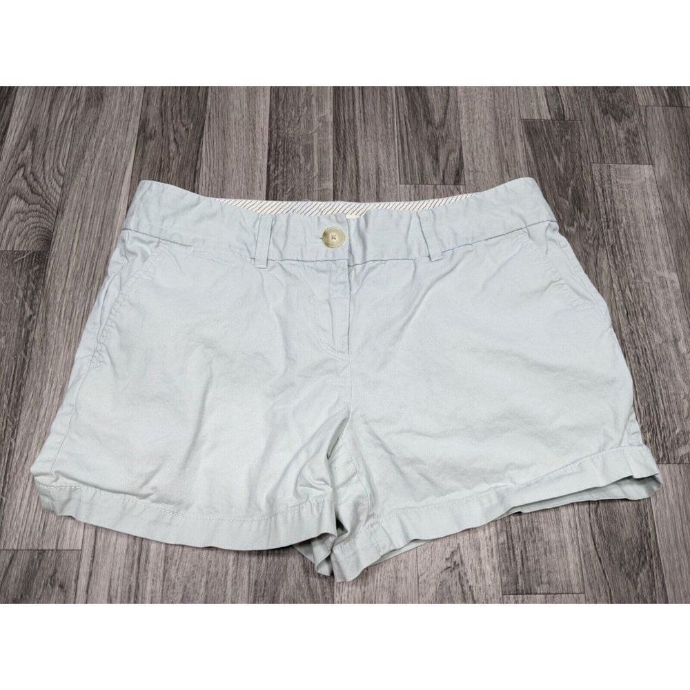 (3/$35) Ann Taylor Loft Womens Size 4 Pockets Sea Green Shorts‎